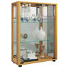 VITRINE in Buchefarben  - Buchefarben/Schwarz, MODERN, Glas/Holzwerkstoff (60/80/25cm) - MID.YOU