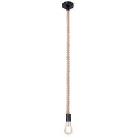 ZÁVĚSNÉ SVÍTIDLO, 10/166 cm  - černá/hnědá, Trend, kov/přírodní materiály (10/166cm)