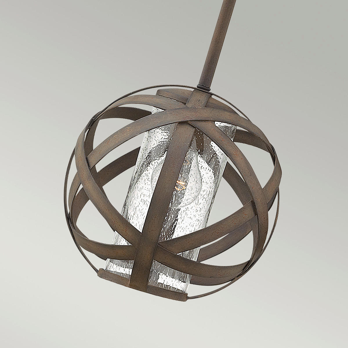 AUSSENHÄNGELEUCHTE - Dunkelgrau, Basics, Glas/Metall (25.4/43.3cm) - Elstead Lighting