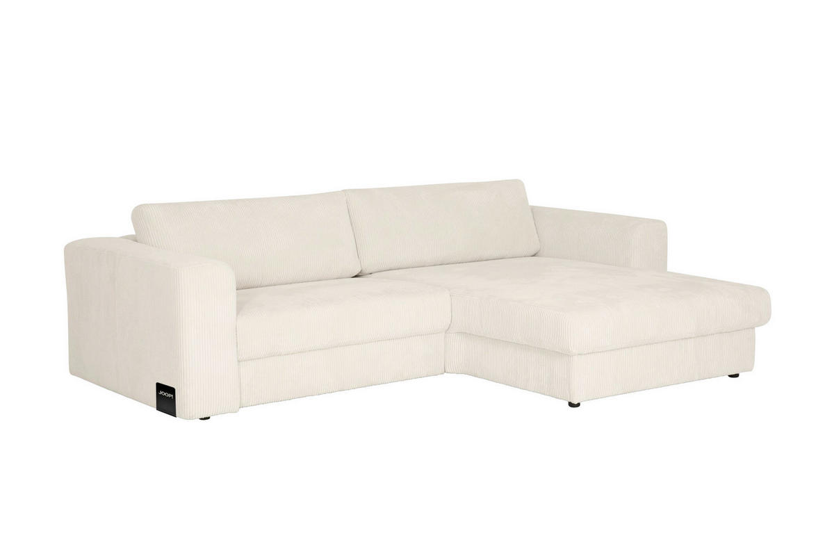 ECKSOFA JOOP Beige Cord  - Beige/Schwarz, KONVENTIONELL, Kunststoff/Textil (269/192cm) - Joop!