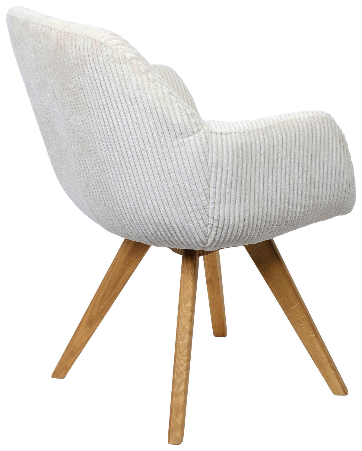 ARMLEHNSTUHL  in Cord  - Eichefarben/Beige, KONVENTIONELL, Holz/Textil (61/64/58cm) - Linea Natura