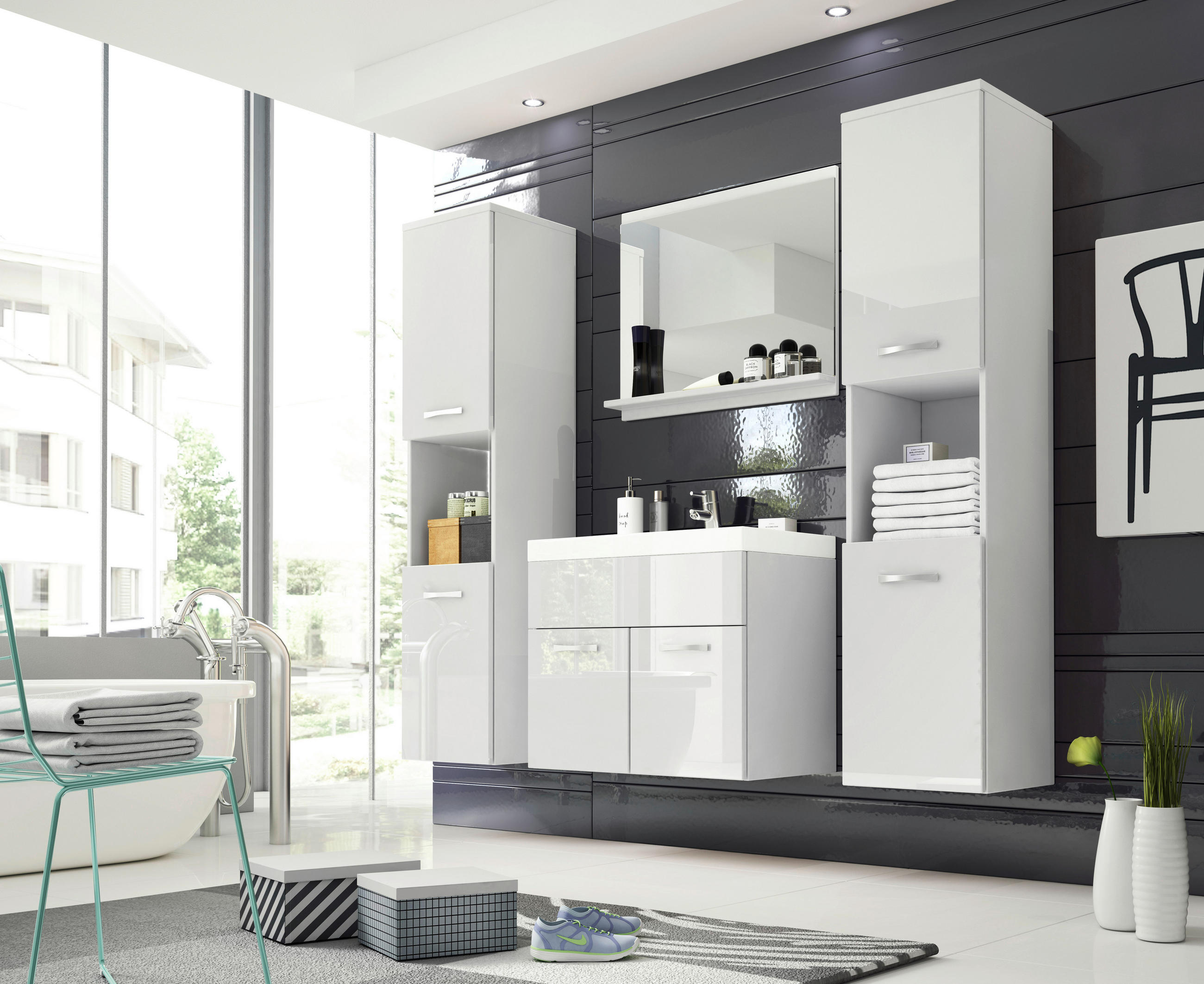 P & B KÚPEĽŇA biela, biela s vysokým leskom