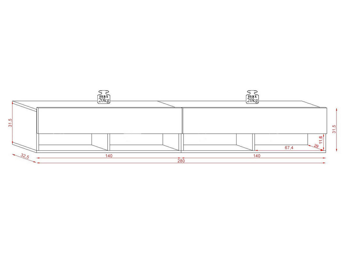 LOWBOARD DERBY  in 280/31,5/32,5 cm  - Alteiche/Dunkelgrau, Design, Holzwerkstoff (280/31,5/32,5cm) - Livetastic