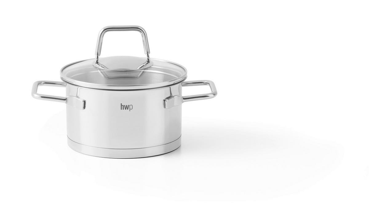 KOCHTOPF Perfect Cooking 1 l  - Klar/Edelstahlfarben, Basics, Glas/Metall (14/8cm) - Homeware Profession.