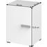 SCHRANK melaminharzbeschichtet Weiß - Alufarben/Weiß, Basics, Holzwerkstoff/Metall (50/72,80/44cm) - Xora