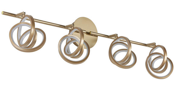 DECKENLEUCHTE 83/14/21,3 cm  - Weiß/Cappuccino, Trend, Kunststoff/Metall (83/14/21,3cm) - Novel