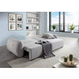 SCHLAFSOFA Flachgewebe Grau  inkl. Zierkissen, Rückenkissen, Bettkasten, Schlaffunktion, Rücken echt, Liegefläche im Originalstoff  - Schwarz/Grau, KONVENTIONELL, Kunststoff/Textil (250/74/92cm) - Carryhome