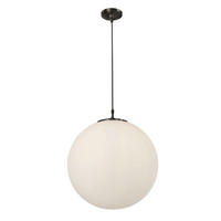 VISEČA SVETILKA  Atom      30/120 cm      E27 - črna/bela, Konvencionalno, kovina/steklo (30/120cm)