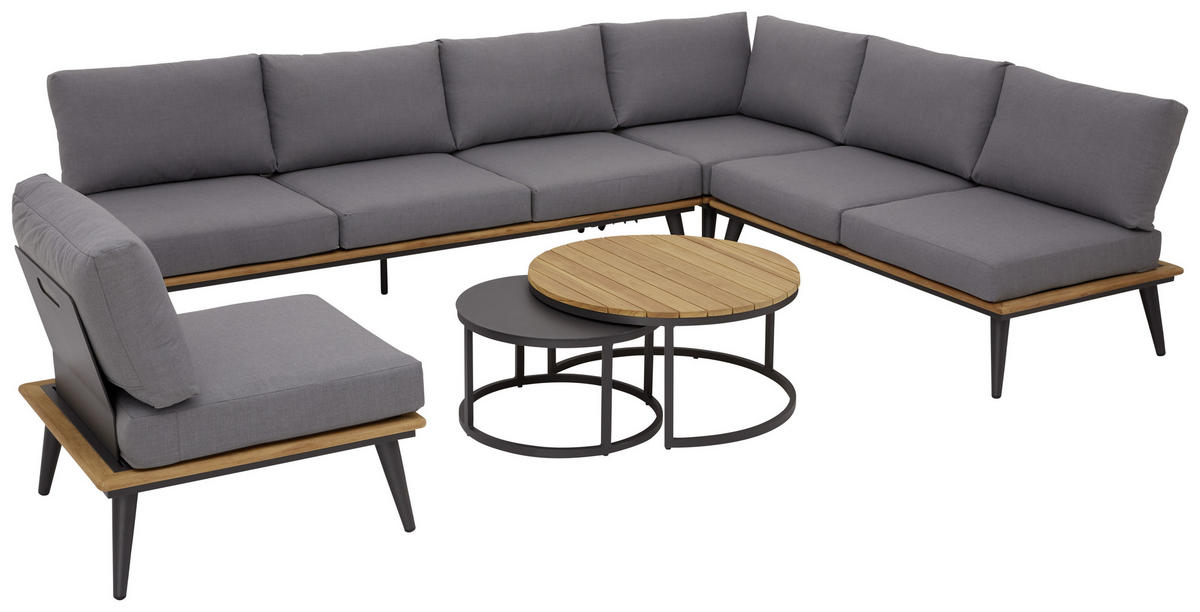 LOUNGETISCH 60/60/36 cm Metall  - Anthrazit, Basics, Metall (60/60/36cm)