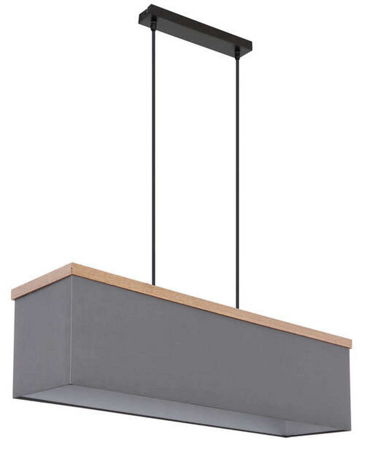 HÄNGELEUCHTE 80/20/120 cm    - Anthrazit/Schwarz, Konventionell, Holzwerkstoff/Textil (80/20/120cm) - Globo