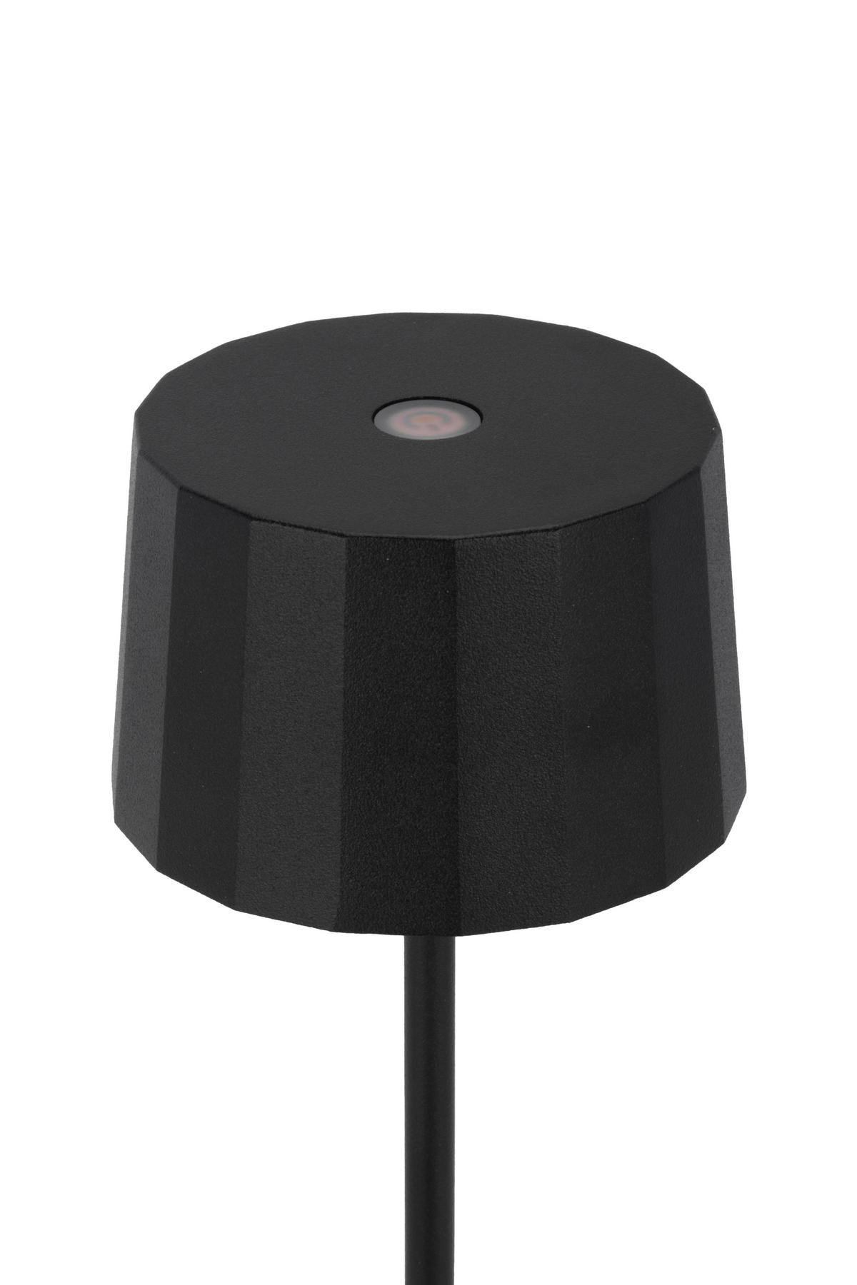 AKKU-TISCHLEUCHTE 7,5/20 cm  - Schwarz, Design, Kunststoff/Metall (7,5/20cm) - Dieter Knoll
