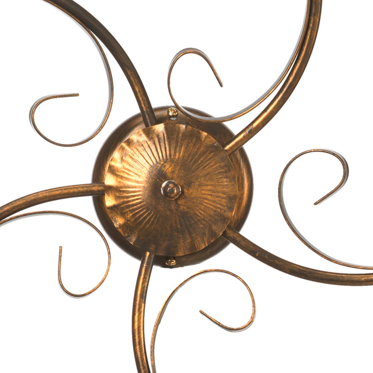 DECKENLEUCHTE 4623 ODINO 70/17 cm   - Bronzefarben, KONVENTIONELL, Glas/Metall (70/17cm)