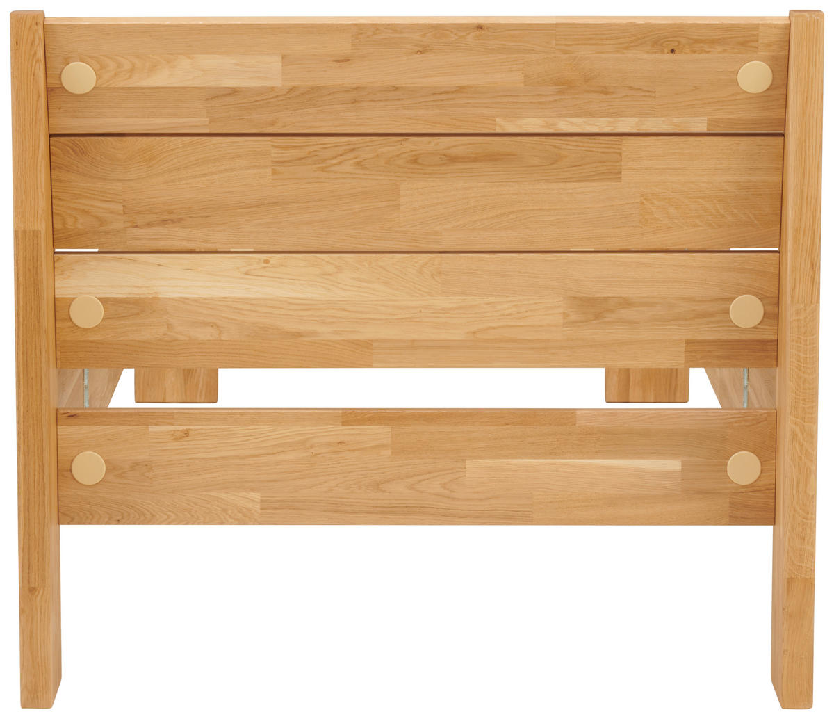 BETT 90/200 cm  in Wildeiche   - Wildeiche, Modern, Holz (90/200cm) - MID.YOU