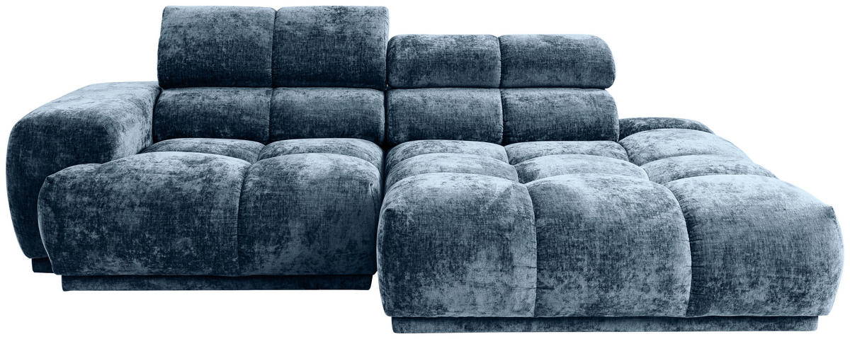 ECKSOFA in Flachgewebe Blau  - Blau, Modern, Textil (239/150cm) - MID.YOU