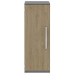 AKTENSCHRANK Grau, Eichefarben  - Eichefarben/Grau, KONVENTIONELL, Holzwerkstoff (40/111,7/43cm) - Moderano
