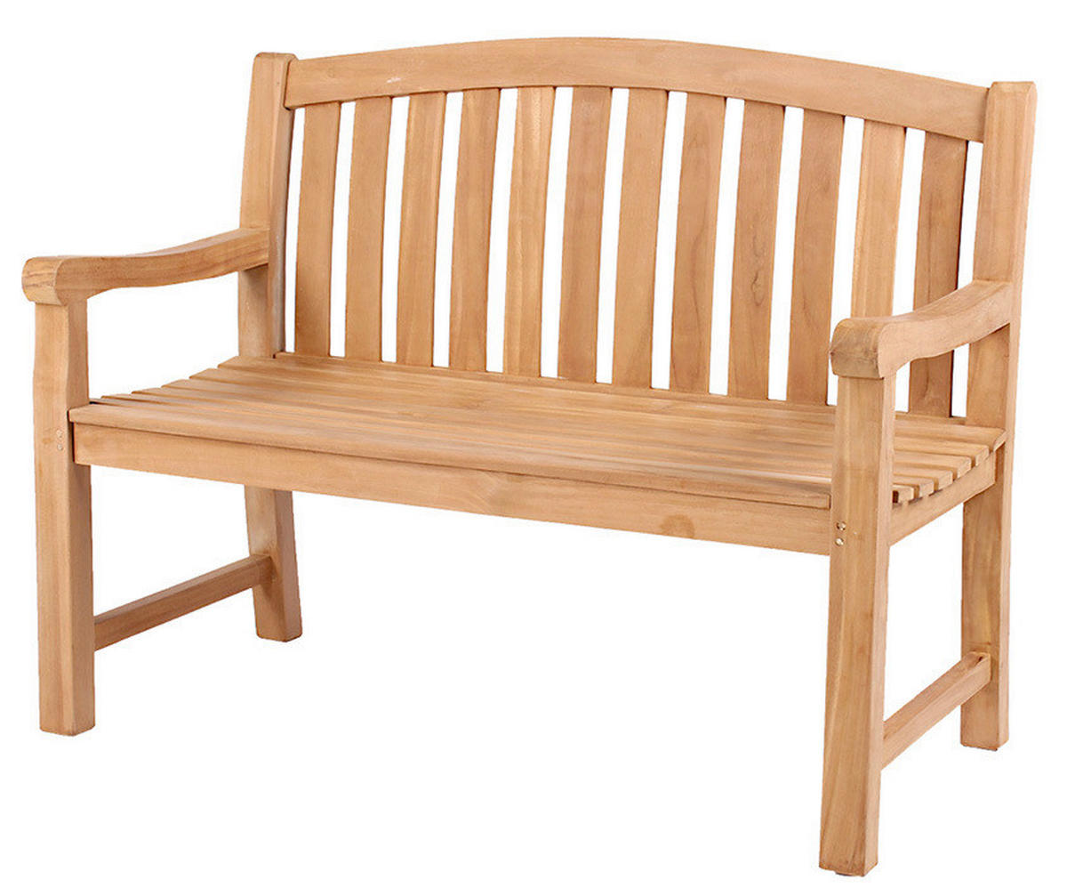 GARTENBANK 120/57/94 cm Teakholz   - Naturfarben, Basics, Holz (120/57/94cm) - Gardenson