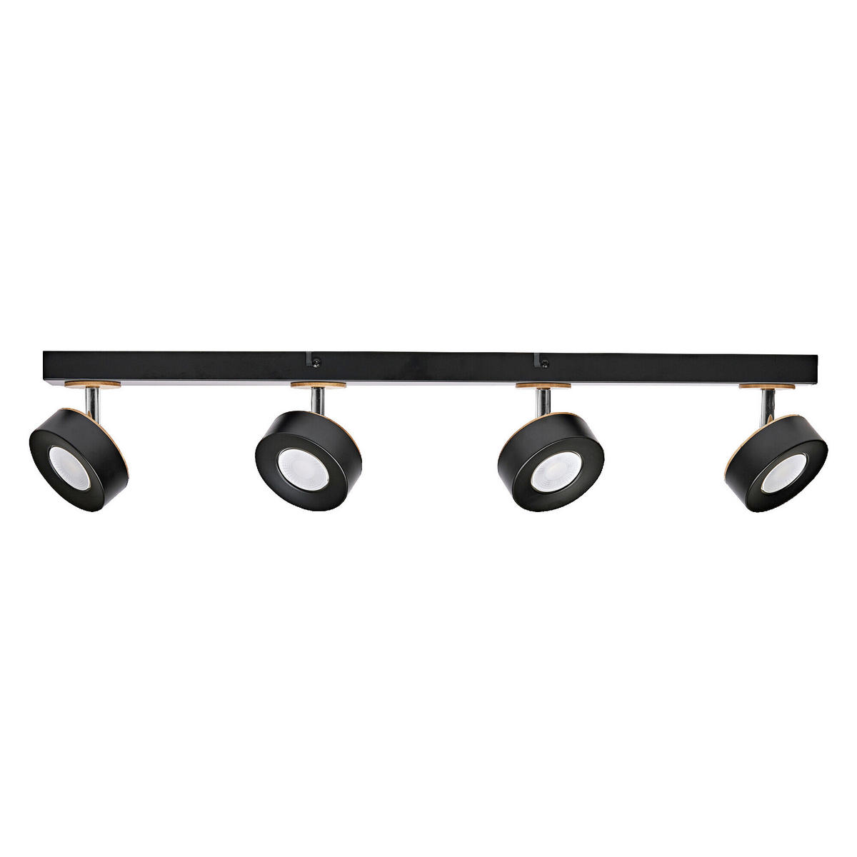 LED-STRAHLER 69,8/9/10,8 cm   - Schwarz, Design, Holz/Kunststoff (69,8/9/10,8cm) - Osram