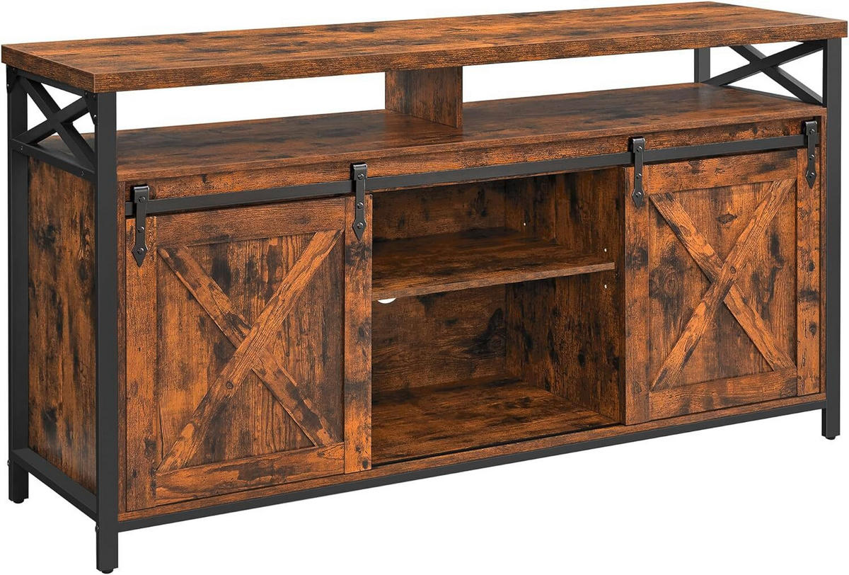 TV-ELEMENT - Dunkelbraun/Schwarz, Trend, Holzwerkstoff (147/76/40cm) - MID.YOU