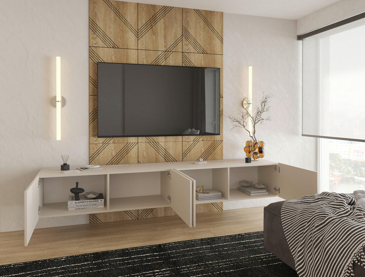 LOWBOARD Newniq  in 240/36,7/42 cm  - Kaschmir, Design, Holzwerkstoff (240/36,7/42cm) - Hom`in