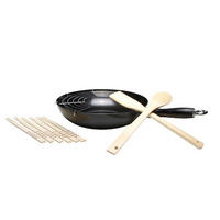 WOKPFANNE  - Schwarz, Basics, Metall (31/9/49cm) - Nouvel