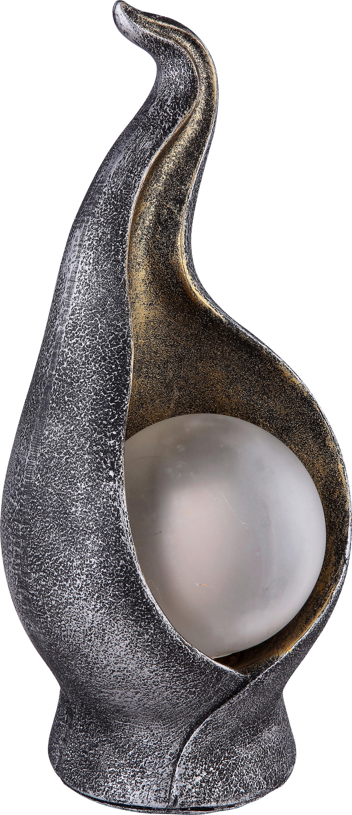 SOLARLEUCHTE - Silberfarben/Goldfarben, Lifestyle, Glas/Kunststoff (12/11/26,5cm) - Ambia Garden