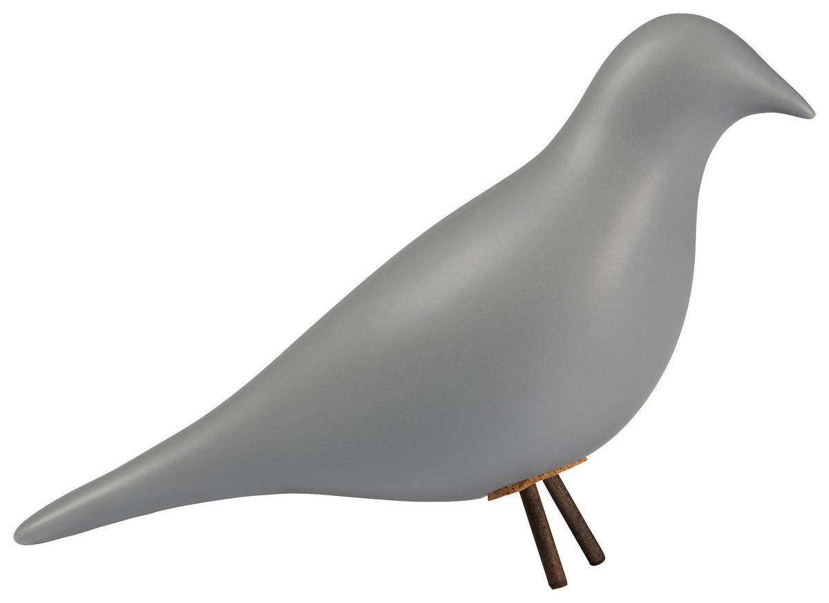 DEKORATIONSFÅGEL - ljusgrå, Design, keramik (26,5/9,5/17,5cm) - Ambia Home