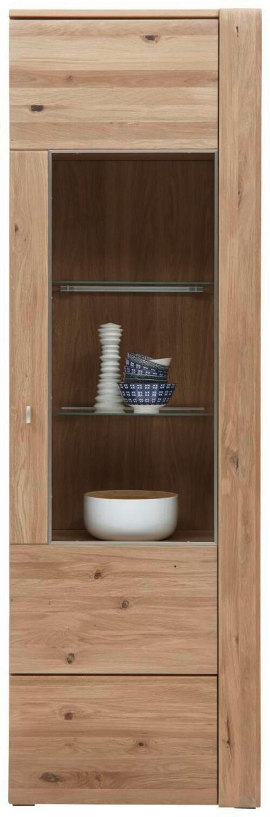 VITRINE Colorado Colorado Alteiche  65/205/38 cm  - Alteiche/Eichefarben, KONVENTIONELL, Glas/Holz (65/205/38cm) - Voleo
