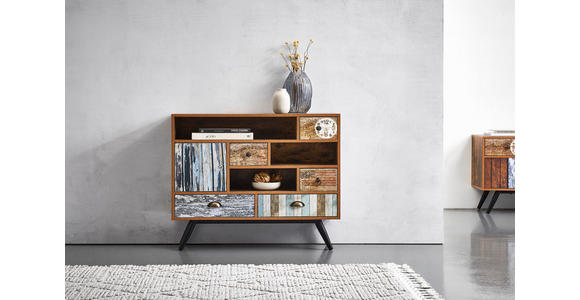 KOMMODE in 93/80/29 cm - Klar/Hellbraun, LIFESTYLE, Holzwerkstoff/Kunststoff (93/80/29cm) - Carryhome