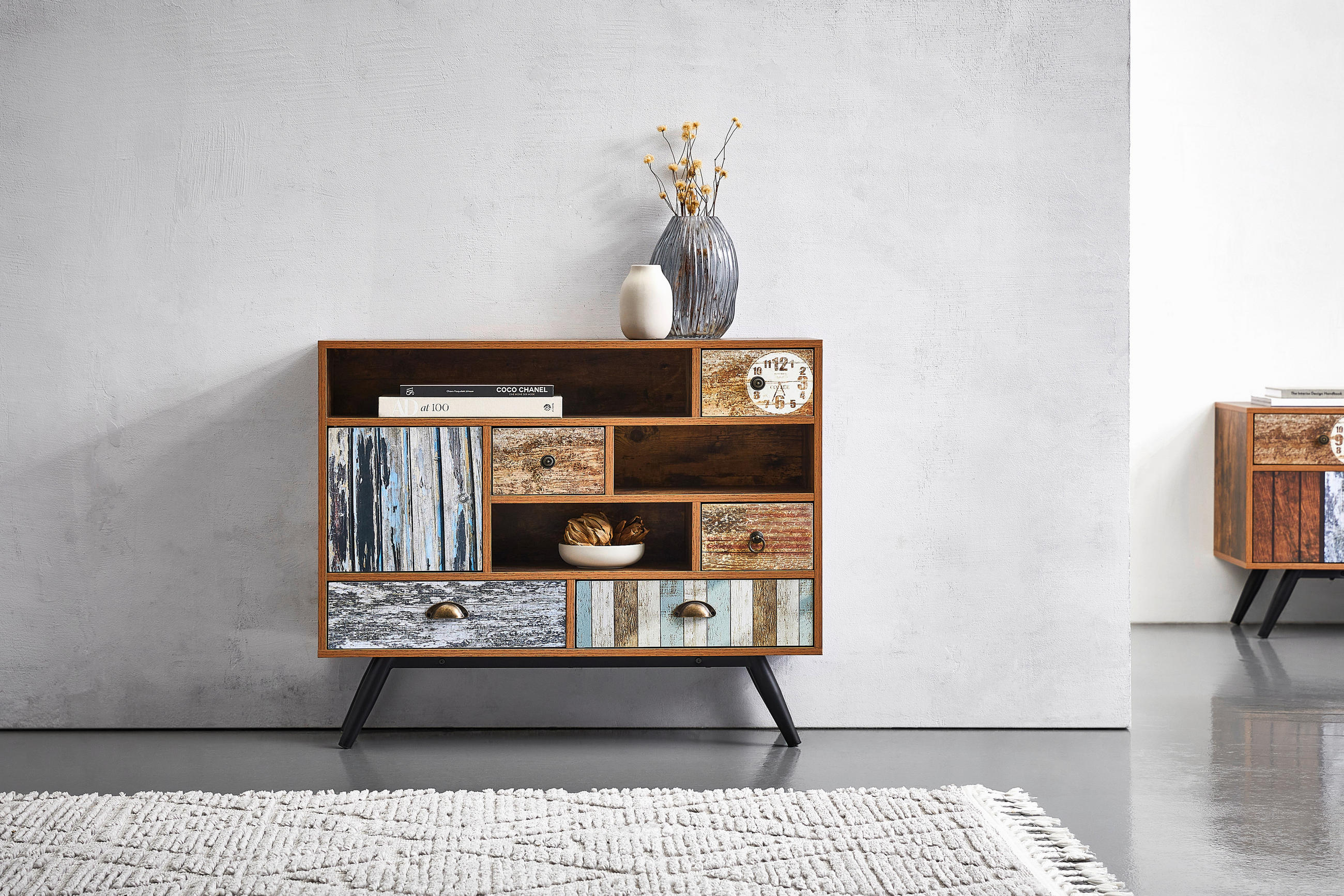 KOMMODE  in 93/80/29 cm  - Klar/Hellbraun, LIFESTYLE, Holzwerkstoff/Kunststoff (93/80/29cm) - Carryhome