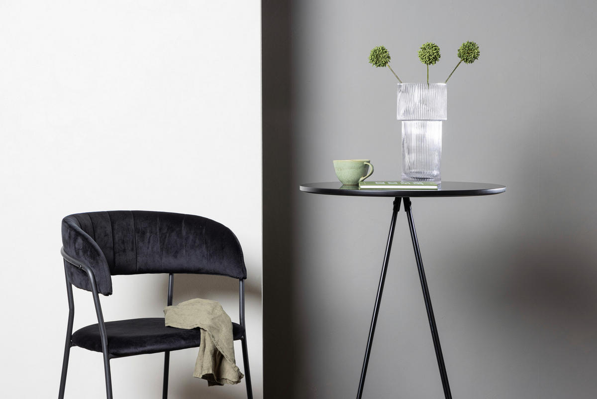 BARPALL i svart  - svart, Design, metall/trämaterial (60/105/60cm) - Livetastic