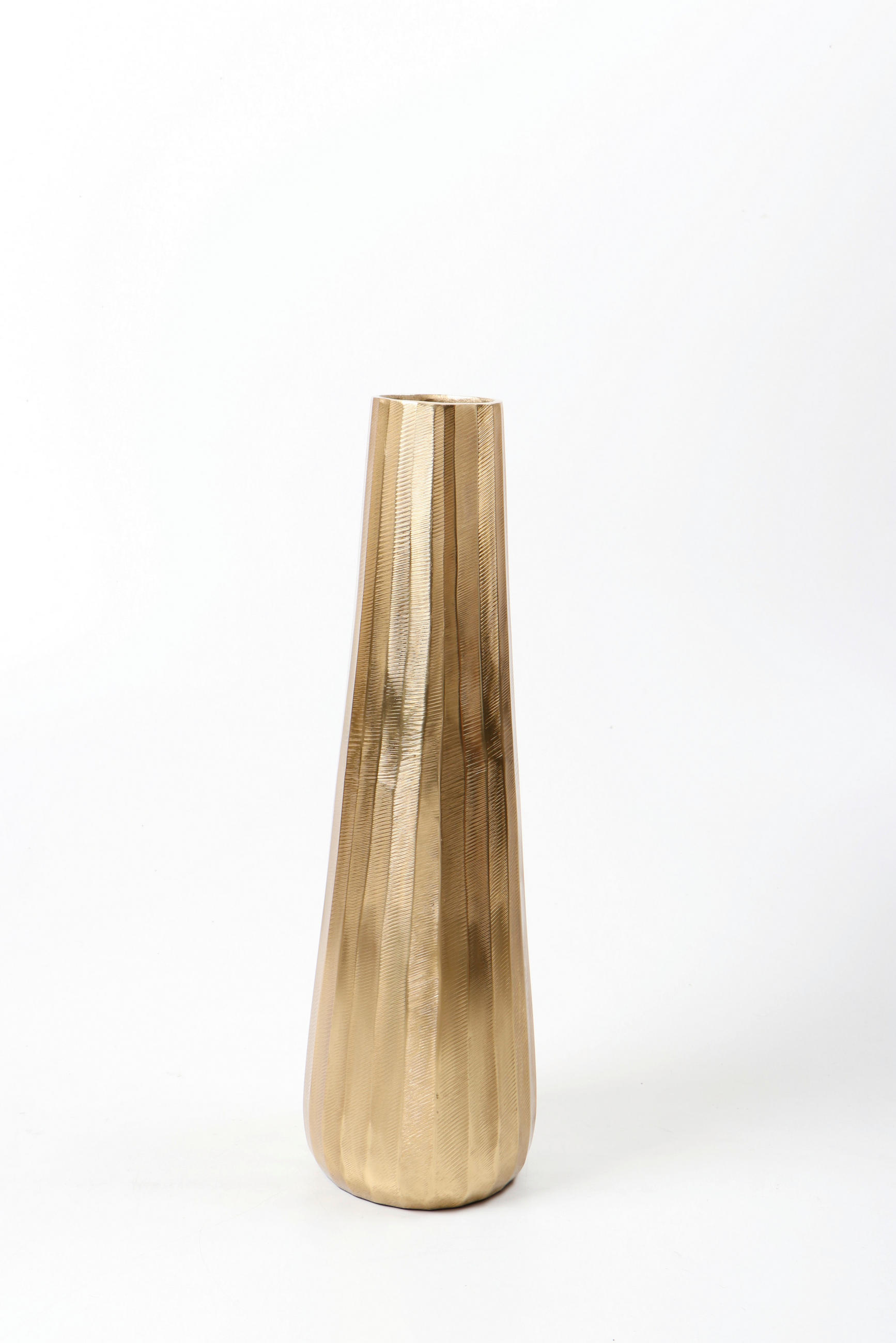 VÁZA, kov, 49 cm - barvy zlata, Design, kov (15/49/9cm) - Ambia Home