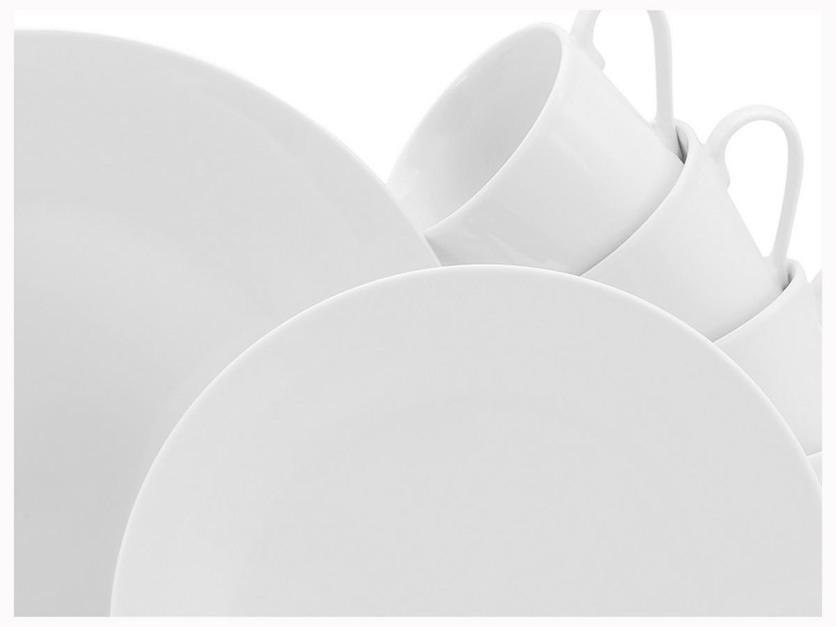 KAFFEESERVICE Weiß Base Weiß 18-teilig  - Weiß, Basics, Keramik - Creatable