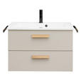 WASCHTISCHKOMBI 78 cm  - Kaschmir/Eichefarben, MODERN, Holz/Holzwerkstoff (78cm) - Dieter Knoll