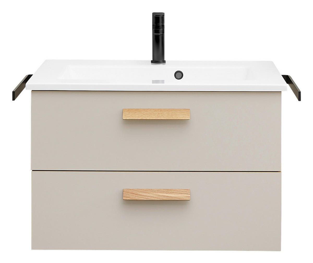 WASCHTISCHKOMBI 78 cm  - Kaschmir/Eichefarben, MODERN, Holz/Holzwerkstoff (78cm) - Dieter Knoll