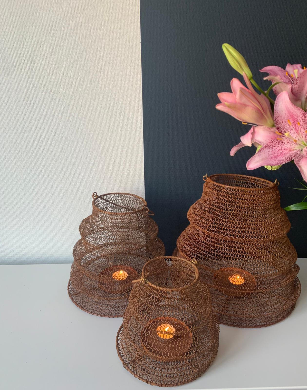 WINDLICHT Rostfarben 20/20 cm  - Rostfarben, LIFESTYLE, Metall (20/20cm)