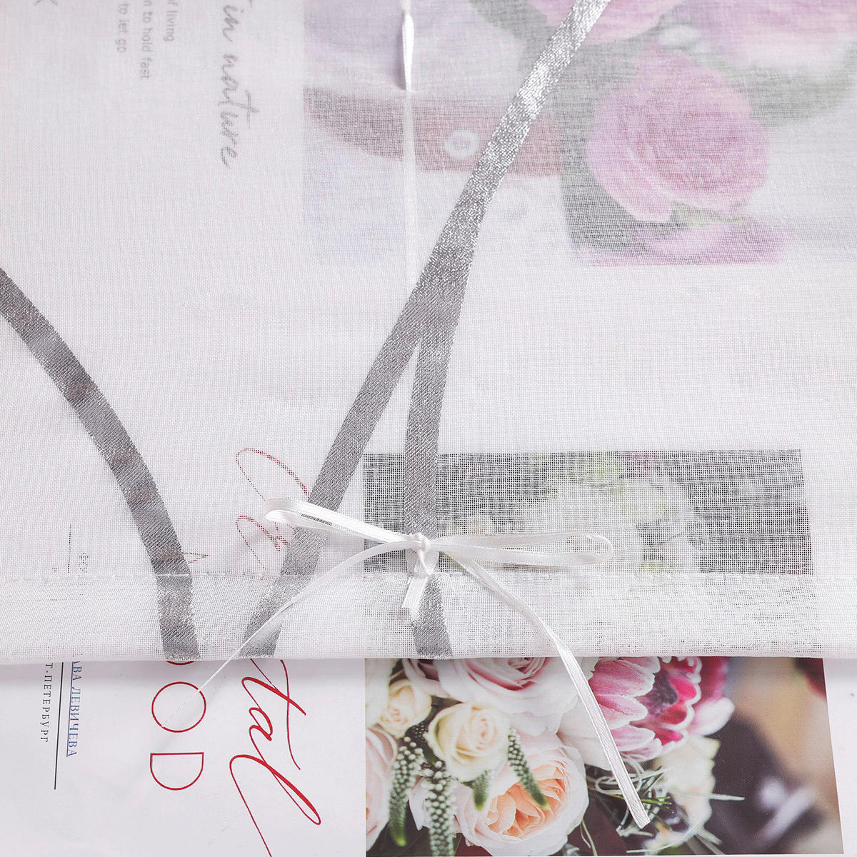 DEKOROLLO  transparent  60/130 cm    - Weiß Hochglanz, Basics, Textil (60/130cm)