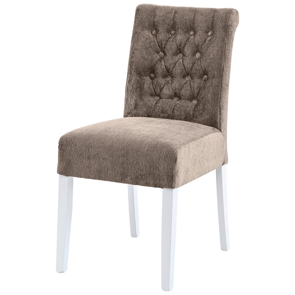 Thumbnail - Cantus Stuhl, Taupe, Textil, Holz, Buche, massiv, eckig, 46.5x91x65 cm, Stoffauswahl, Gestellauswahl, Esszimmer, Stühle,...