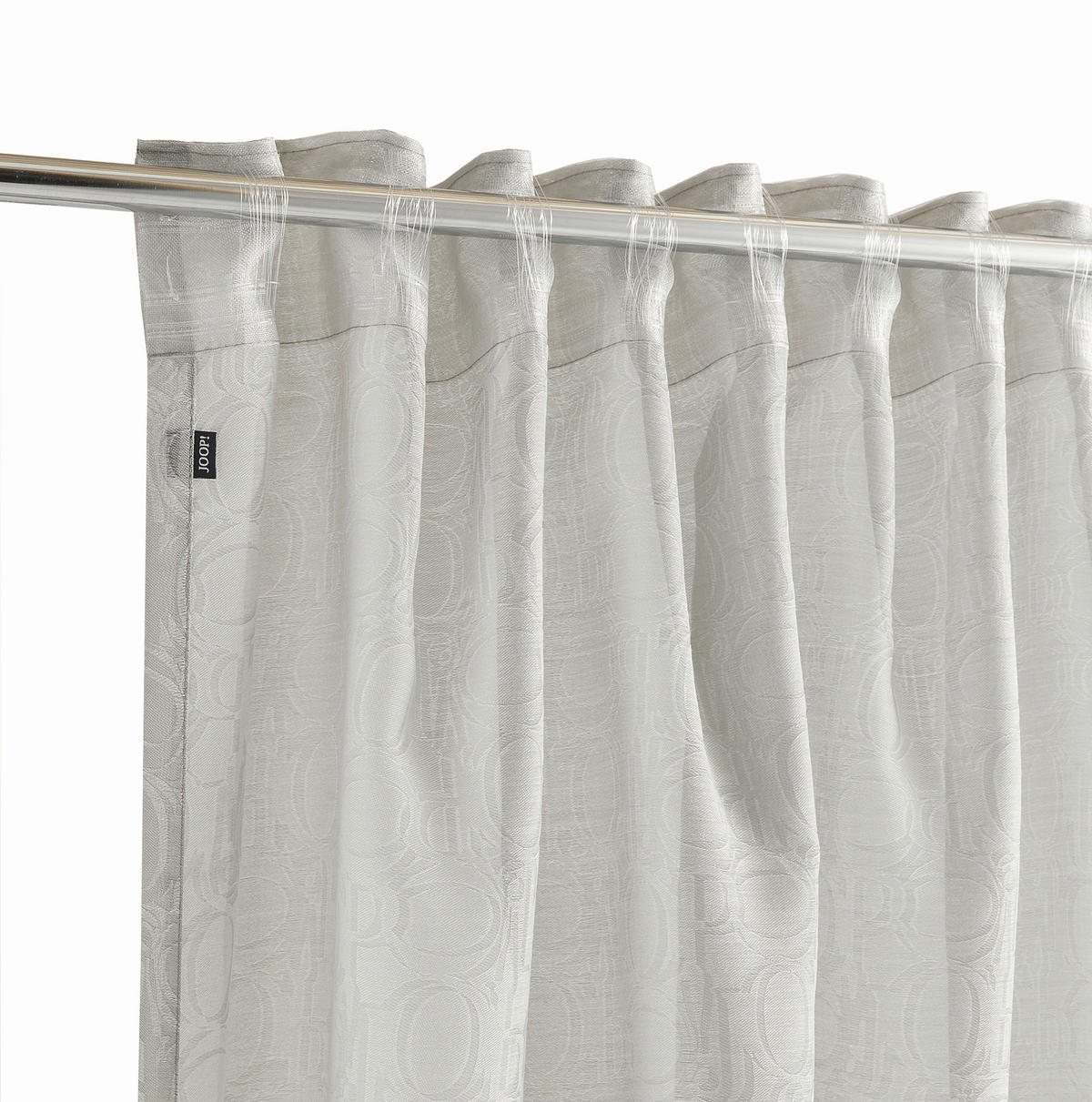 FERTIGVORHANG  transparent   130/250 cm  - Hellgrau, Basics, Textil (130/250cm) - Joop!
