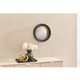 WANDSPIEGEL 38,5/38,5/6,5 cm  - Goldfarben/Schwarz, Design, Glas/Holzwerkstoff (38,5/38,5/6,5cm) - Novel