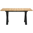 ESSTISCH Schwarz, Eiche Artisan rechteckig  ausziehbar, in verschiedenen Holzdekoren erhältlich  - Schwarz/Eiche Artisan, KONVENTIONELL, Holzwerkstoff (160-210/90/75cm) - Hom`in