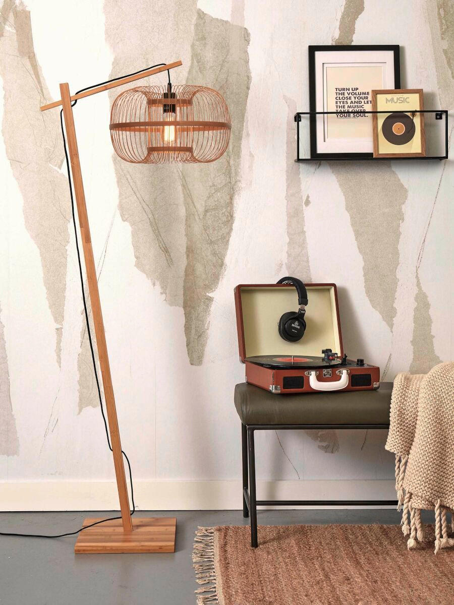 GOLVLAMPA GOOD&MOJO     - naturfärgad, Trend (150/38/55cm) - Good & Mojo
