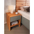 POLSTERBETT Matratze, Lattenrost, Bettkasten Braun, Buchefarben 200/200 cm  - Buchefarben/Weiß, Design, Holz/Textil (200/200cm) - Valnatura