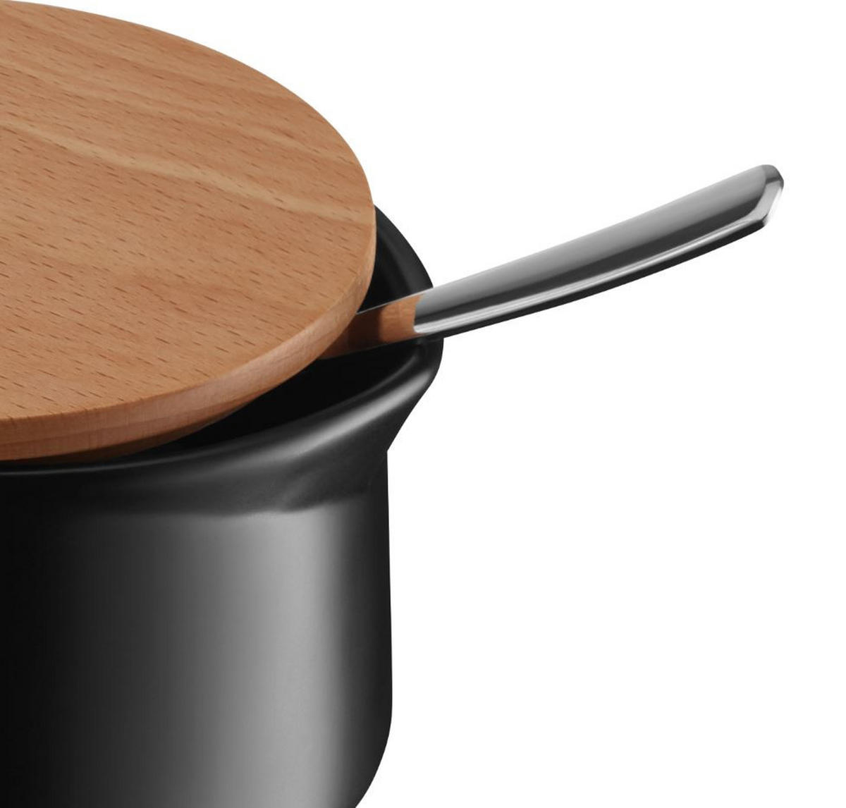 POSUDA ZA ŠEĆER  keramika   - braon/crna, Dizajnerski, drvo/keramika (7cm) - WMF