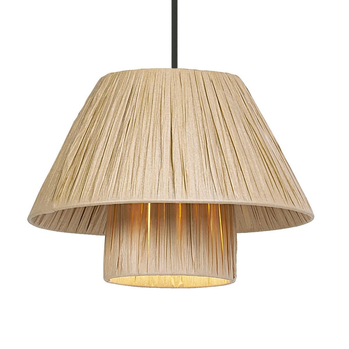 HÄNGELEUCHTE 28/120 cm  - Braun, Natur, Naturmaterialien/Metall (28/120cm) - Osram