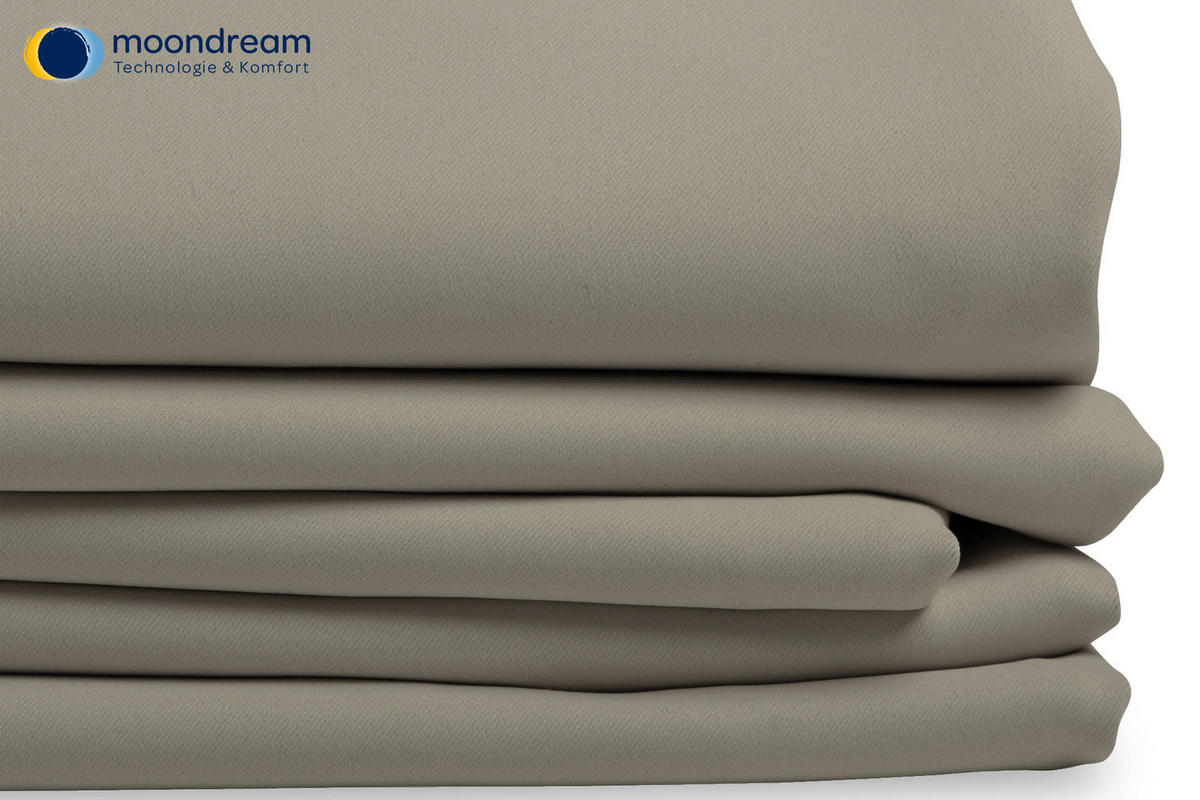 VERDUNKELUNGSVORHANG Verdunkelung  - Taupe, Design, Textil (145/260cm)