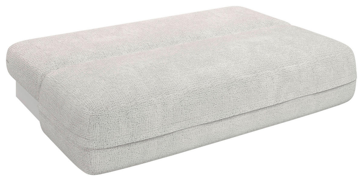 SCHLAFSOFA Chenille Perlmutt  inkl. Rückenkissen, Bettkasten, Schlaffunktion, Rücken echt, Liegefläche im Originalstoff  - Perlmutt/Schwarz, KONVENTIONELL, Kunststoff/Textil (213/92/105cm) - Milino