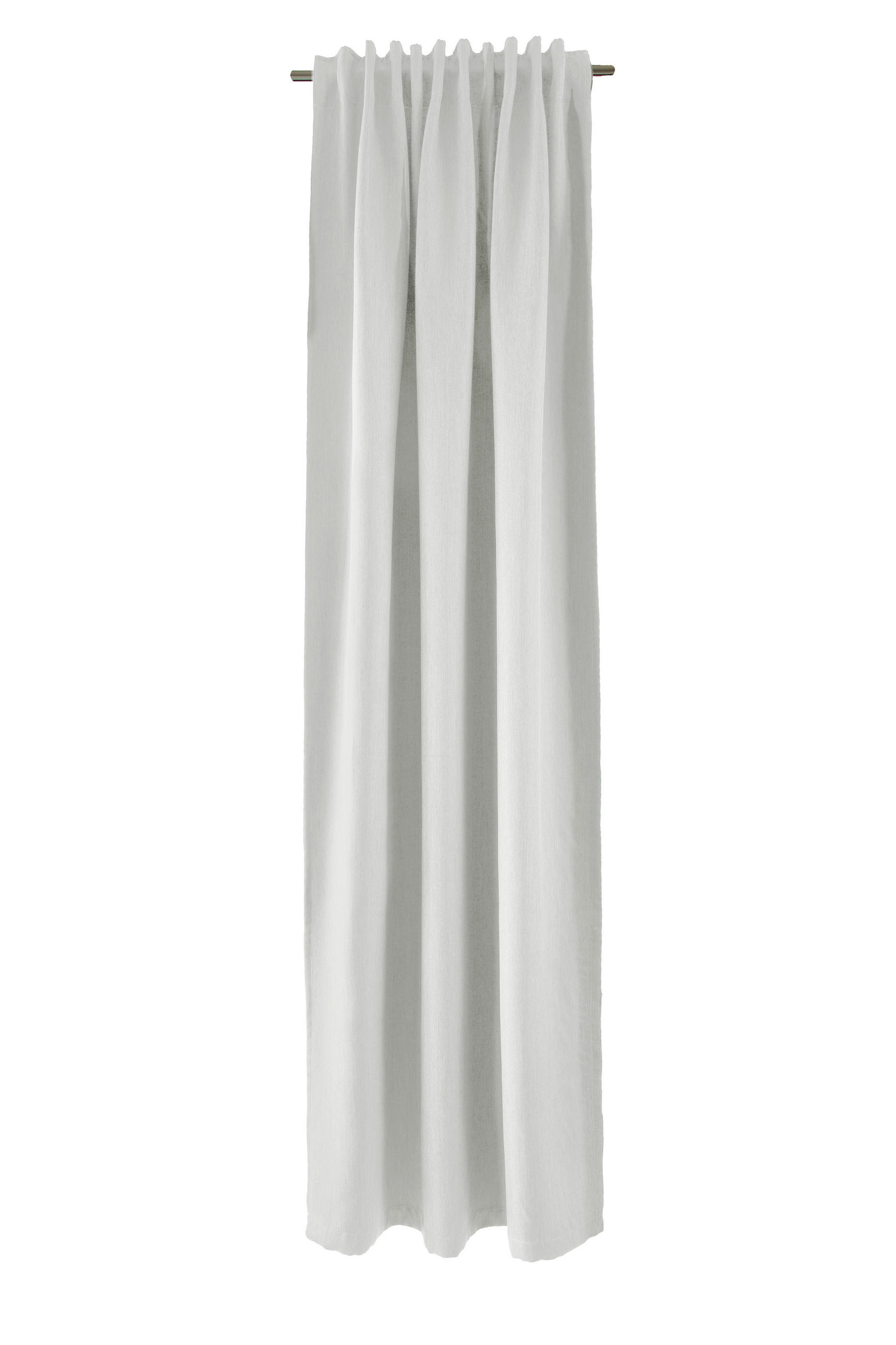 WÄRMESCHUTZVORHANG Verdunkelung  - Weiß, Basics, Textil (140/245cm)