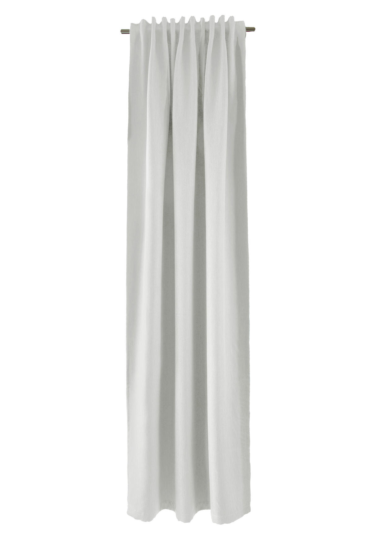 WÄRMESCHUTZVORHANG Verdunkelung  - Weiß, Basics, Textil (140/245cm)