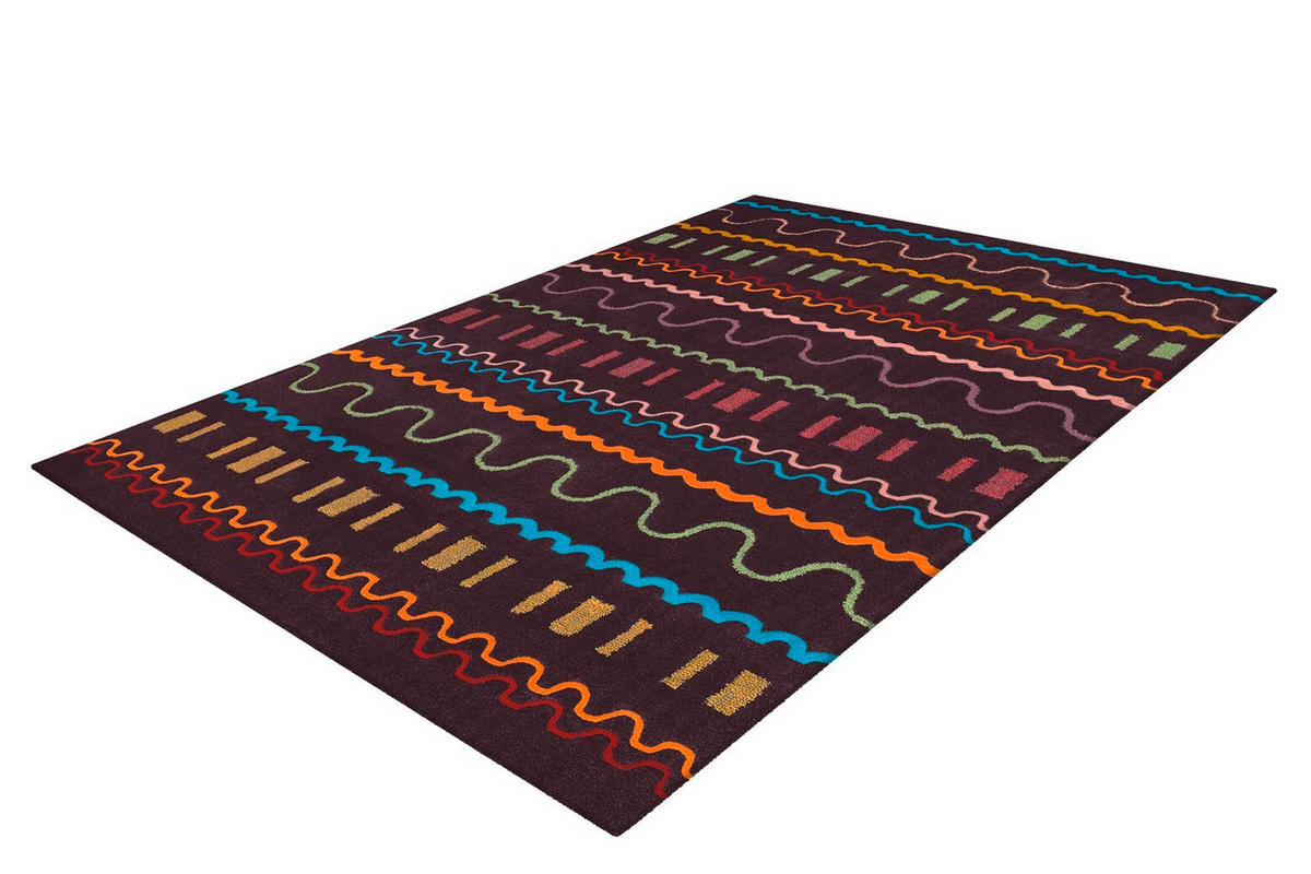 WEBTEPPICH 170/240 cm Violett, Multicolor  - Violett/Multicolor, Basics, Textil (170/240cm) - Novel