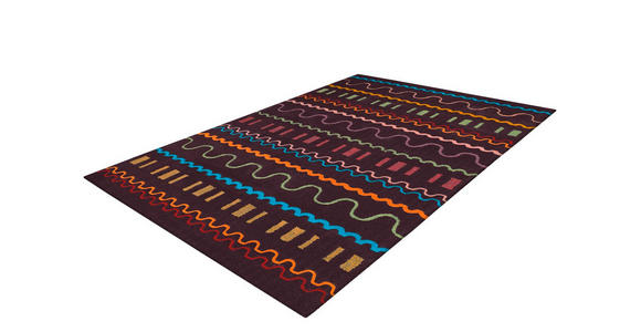 FLACHWEBETEPPICH 140/200 cm Multicolor, Violett  - Violett/Multicolor, Basics, Textil (140/200cm) - Novel